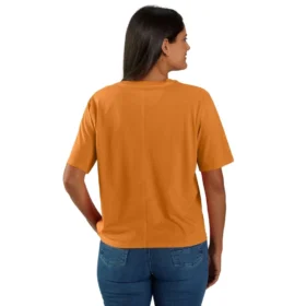 Tencel Sweatshirt met ronde hals, losse pasvorm en zak voor dames