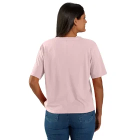 Tencel Sweatshirt met ronde hals, losse pasvorm en zak voor dames