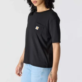 Tencel Sweatshirt met ronde hals, losse pasvorm en zak voor dames