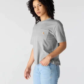 Tencel Sweatshirt met ronde hals, losse pasvorm en zak voor dames