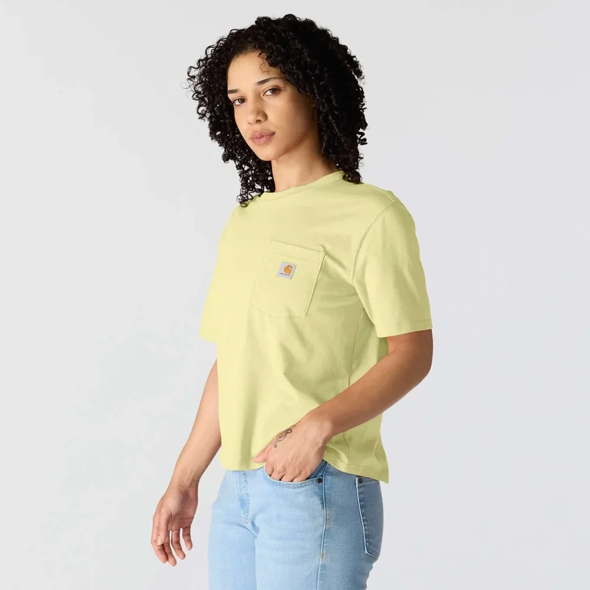 Tencel Sweatshirt met ronde hals, losse pasvorm en zak voor dames