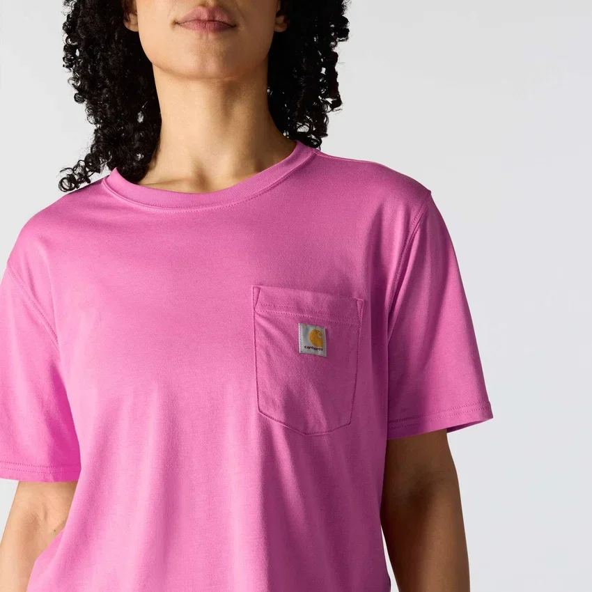 Tencel Sweatshirt met ronde hals, losse pasvorm en zak voor dames