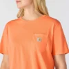 Tencel Sweatshirt met ronde hals, losse pasvorm en zak voor dames