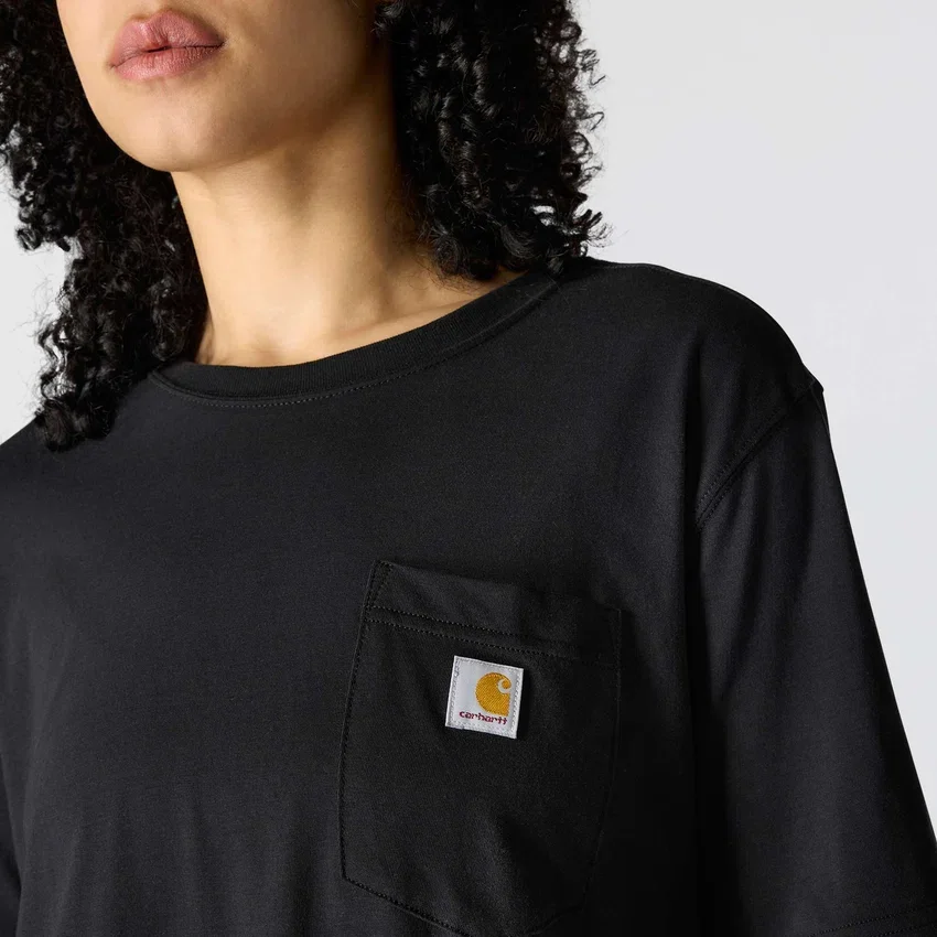 Tencel Sweatshirt met ronde hals, losse pasvorm en zak voor dames
