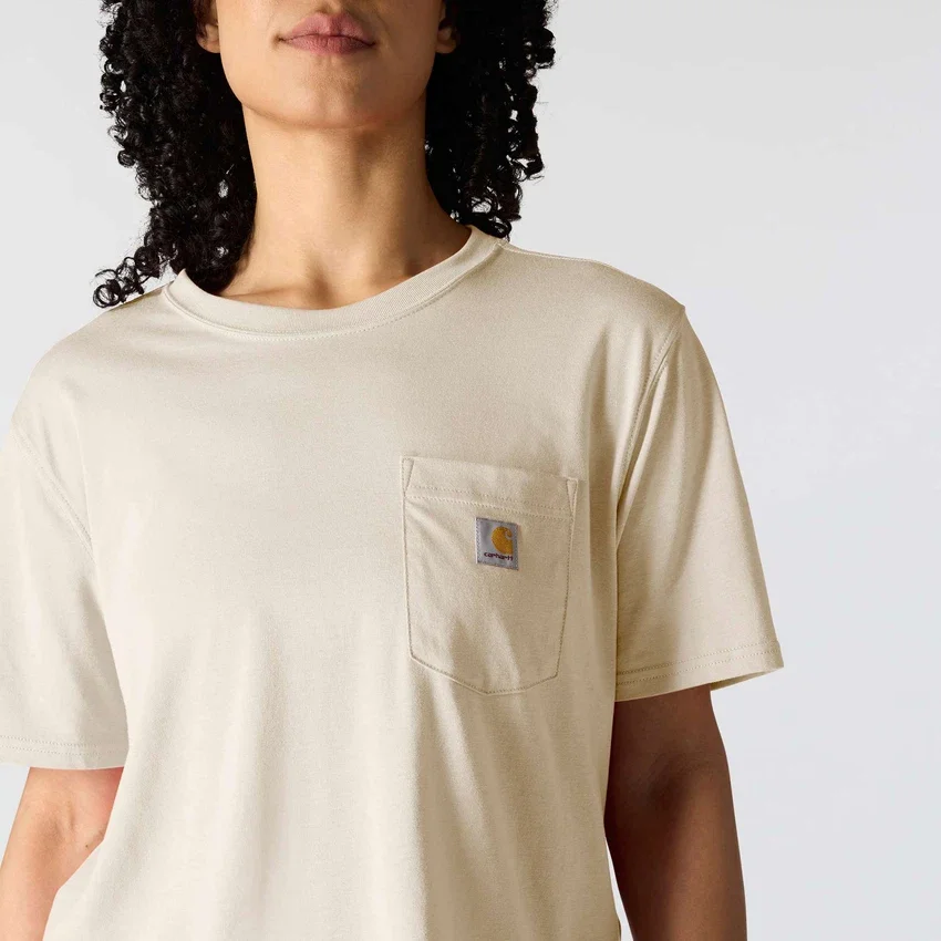 Tencel Sweatshirt met ronde hals, losse pasvorm en zak voor dames