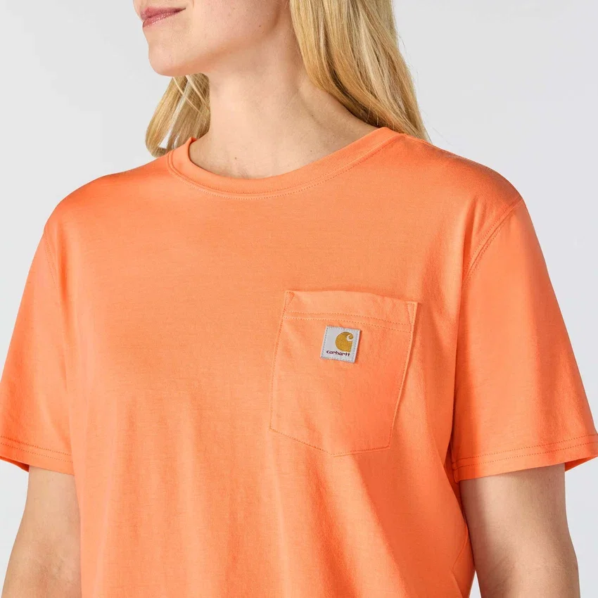 Tencel Sweatshirt met ronde hals, losse pasvorm en zak voor dames