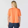 Tencel Sweatshirt met ronde hals, losse pasvorm en zak voor dames