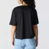 Tencel Sweatshirt met ronde hals, losse pasvorm en zak voor dames