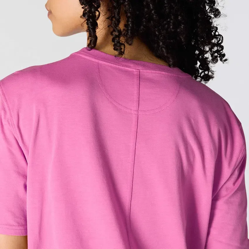 Tencel Sweatshirt met ronde hals, losse pasvorm en zak voor dames