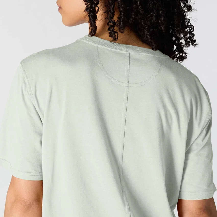 Tencel Sweatshirt met ronde hals, losse pasvorm en zak voor dames