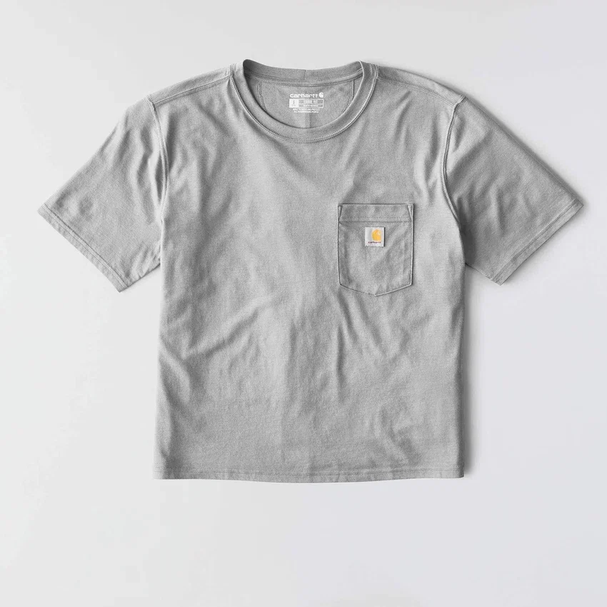Tencel Sweatshirt met ronde hals, losse pasvorm en zak voor dames
