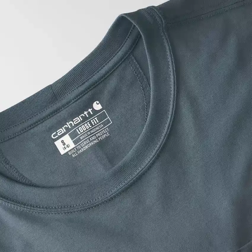 Tencel Sweatshirt met ronde hals, losse pasvorm en zak voor dames
