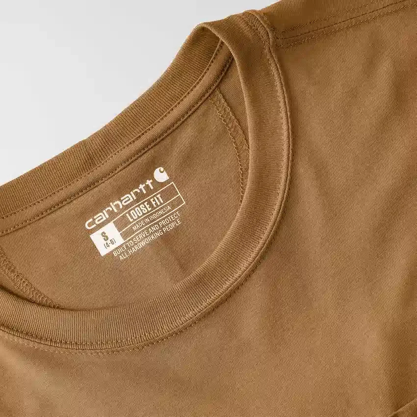 Tencel Sweatshirt met ronde hals, losse pasvorm en zak voor dames