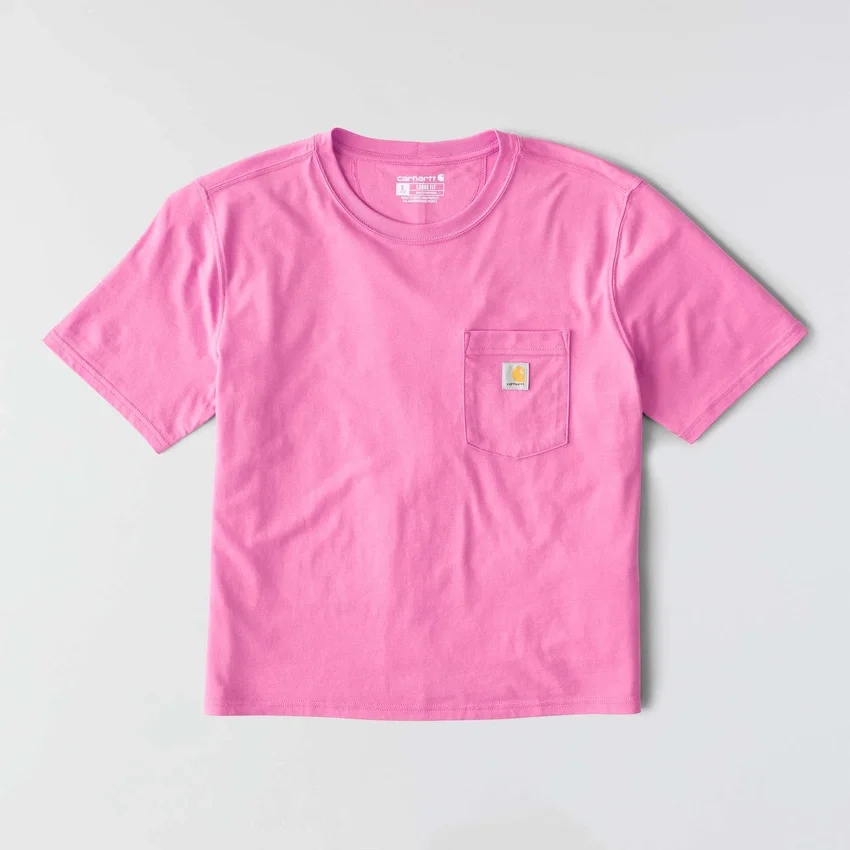 Tencel Sweatshirt met ronde hals, losse pasvorm en zak voor dames