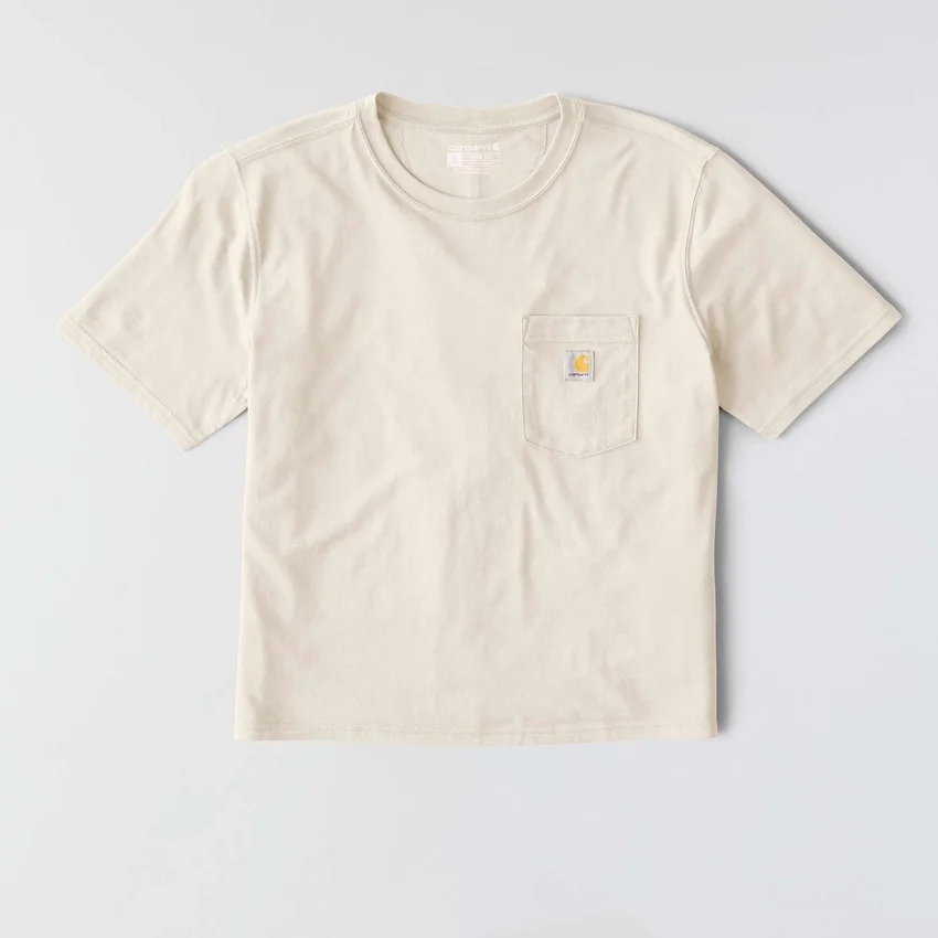 Tencel Sweatshirt met ronde hals, losse pasvorm en zak voor dames