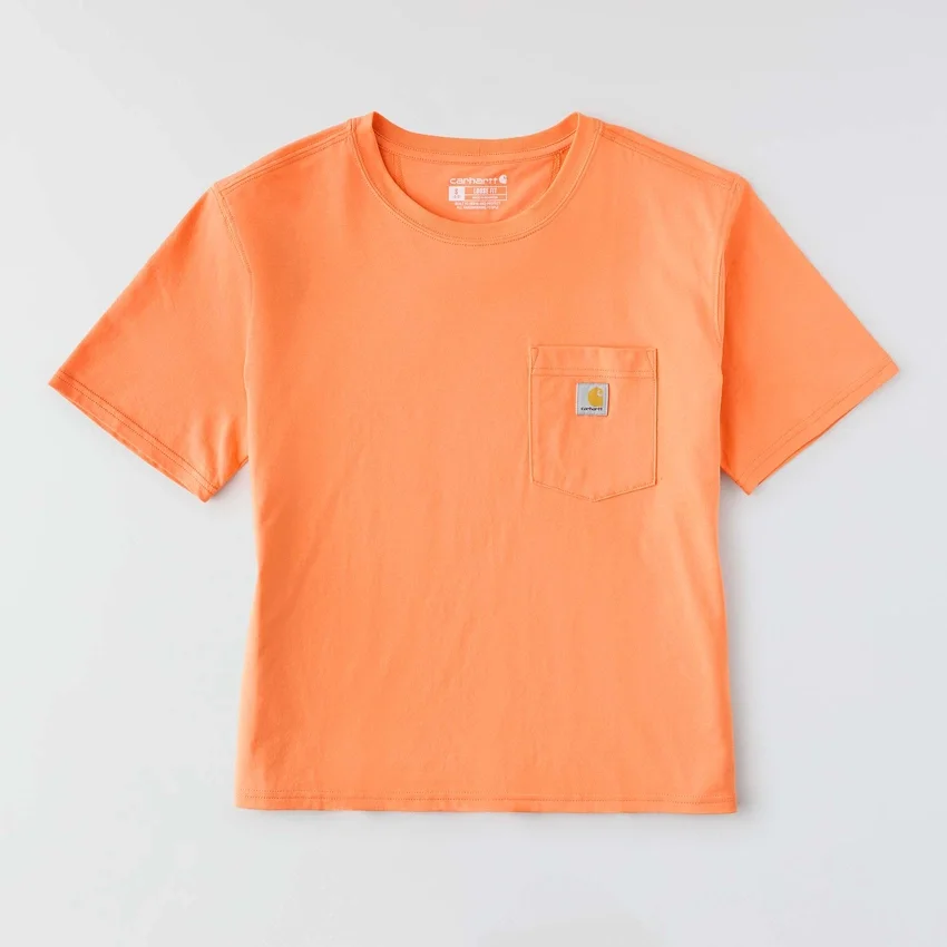 Tencel Sweatshirt met ronde hals, losse pasvorm en zak voor dames