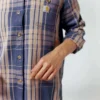 Tencel™-vezelserie: losvallend geruit twill-overhemd voor dames