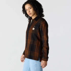 Tencel™-vezelserie: losvallend geruit twill-overhemd voor dames