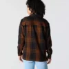 Tencel™-vezelserie: losvallend geruit twill-overhemd voor dames