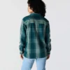 Tencel™-vezelserie: losvallend geruit twill-overhemd voor dames