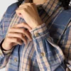 Tencel™-vezelserie: losvallend geruit twill-overhemd voor dames