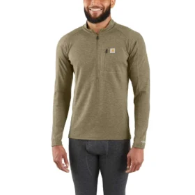 Thermisch shirt met kwartrits voor heren - carhartt Force® - Middelzwaar - Poly-wol