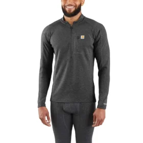 Thermisch shirt met kwartrits voor heren - carhartt Force® - Middelzwaar - Poly-wol