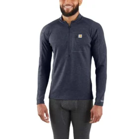 Thermisch shirt met kwartrits voor heren - carhartt Force® - Middelzwaar - Poly-wol