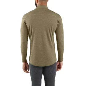 Thermisch shirt met kwartrits voor heren – carhartt Force® – Middelzwaar – Poly-wol
