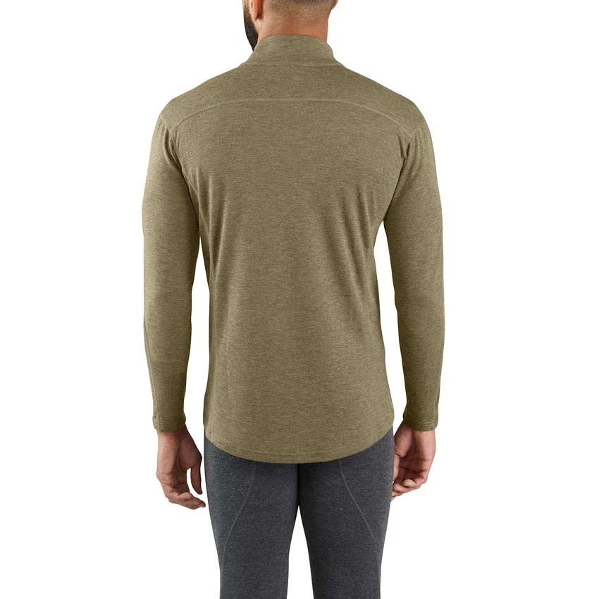 Thermisch shirt met kwartrits voor heren - carhartt Force® - Middelzwaar - Poly-wol