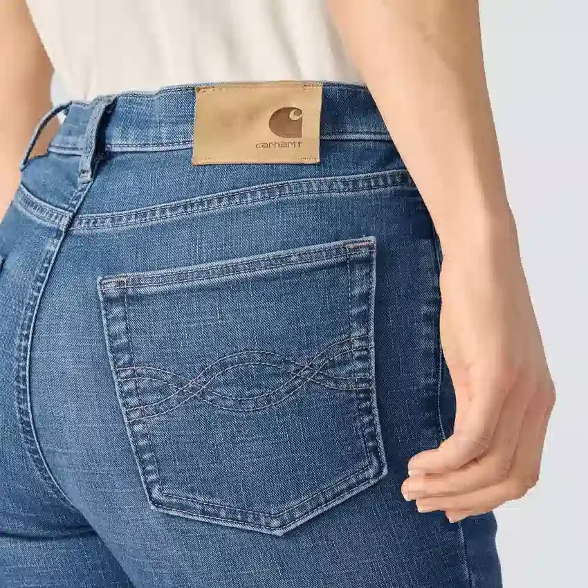 Tiller-jeans met hoge taille en bootcut voor dames