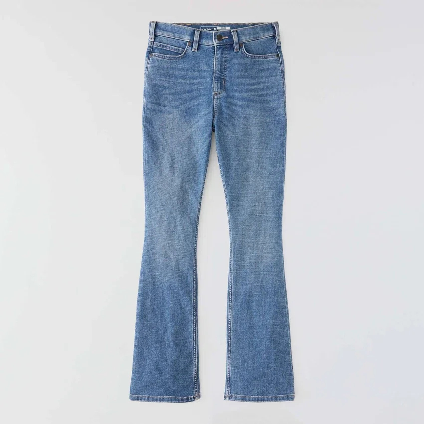 Tiller-jeans met hoge taille en bootcut voor dames