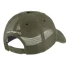 Truckerpet van canvas met mesh-achterkant en logo