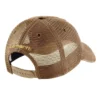 Truckerpet van canvas met mesh-achterkant en logo