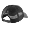 Truckerpet van canvas met mesh-achterkant en logo