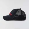 Truckerpet van canvas met mesh-achterkant en logo
