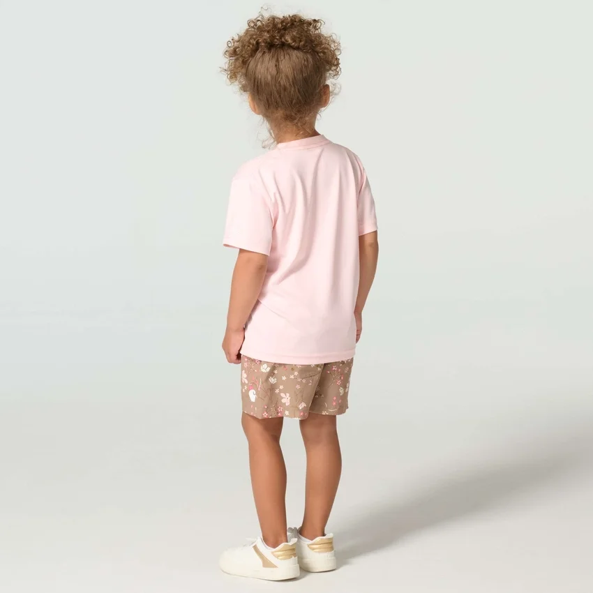 Tweedelige set voor meisjes: Force Sun Defender™ T-shirt met korte armstukken en korte broek met elastische tailleband en print (peuters)