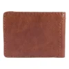 Tweevoudige portemonnee van patina-leer