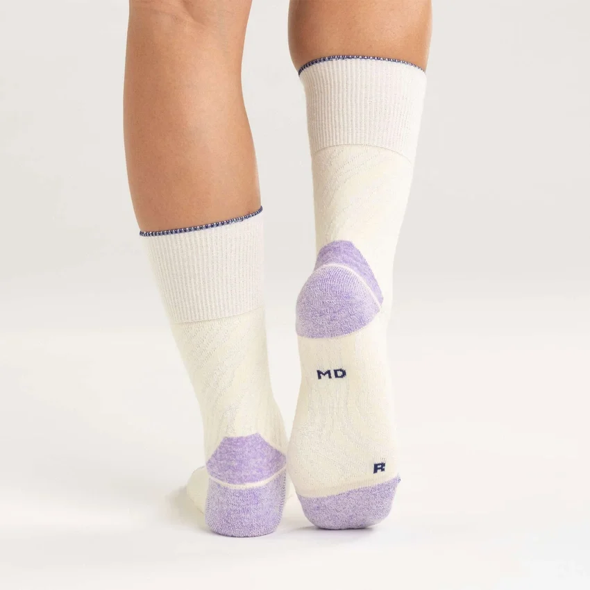 Twin Knit Midweight Topo korte crew-sokken voor dames