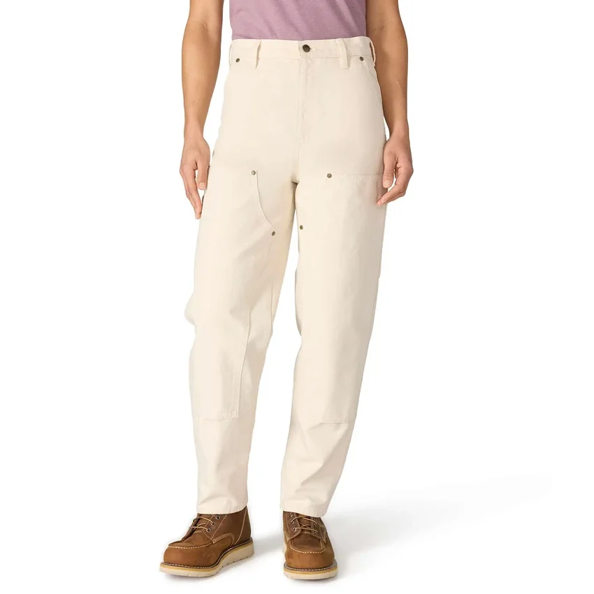 Vintage fit canvas werkbroek met dubbele knieën voor dames