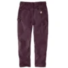 Vintage fit canvas werkbroek met dubbele knieën voor dames