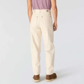 Vintage fit canvas werkbroek met dubbele knieën voor dames
