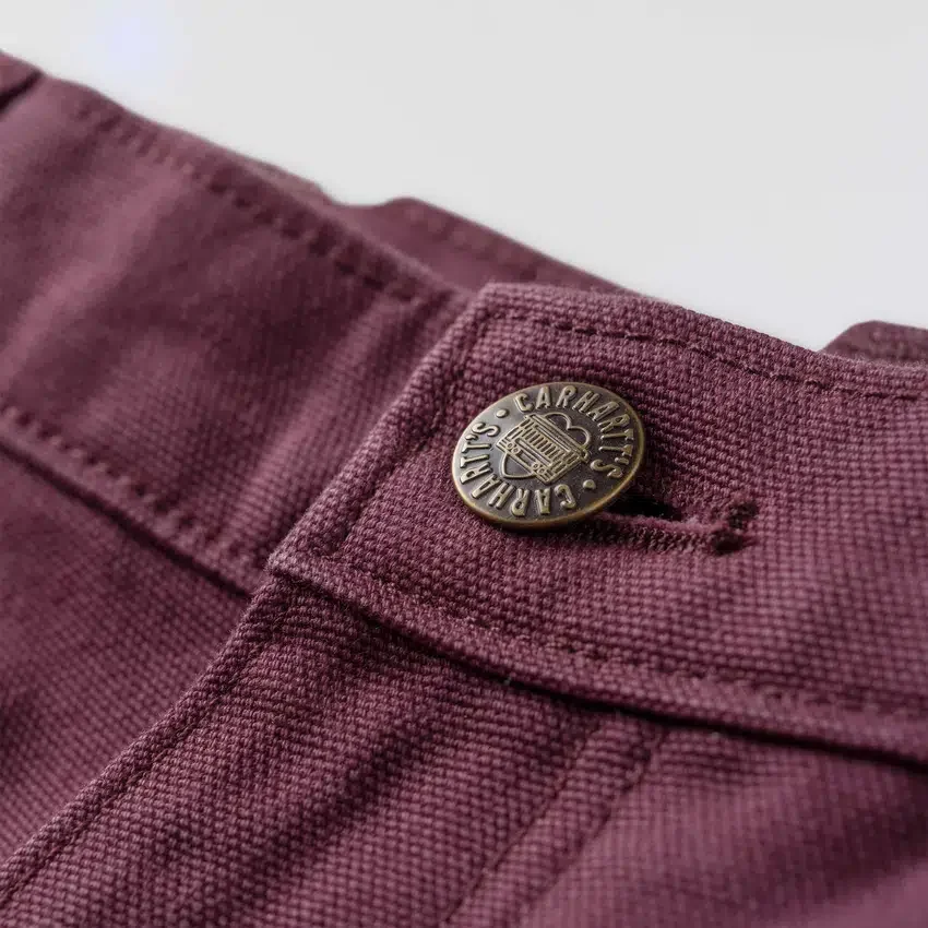 Vintage fit canvas werkbroek met dubbele knieën voor dames