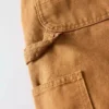 Vintage fit canvas werkbroek met dubbele knieën voor dames