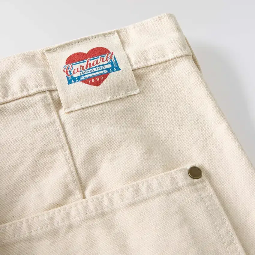 Vintage fit canvas werkbroek met dubbele knieën voor dames