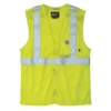 Vlamwerend veiligheidsvest met hoge zichtbaarheid van mesh, klasse 2, voor heren - Hi-Vis-vesten