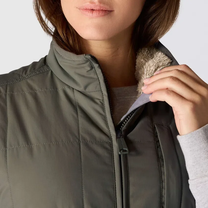 Waterafstotend damesvest met sherpa-voering – Rain Defender-vest