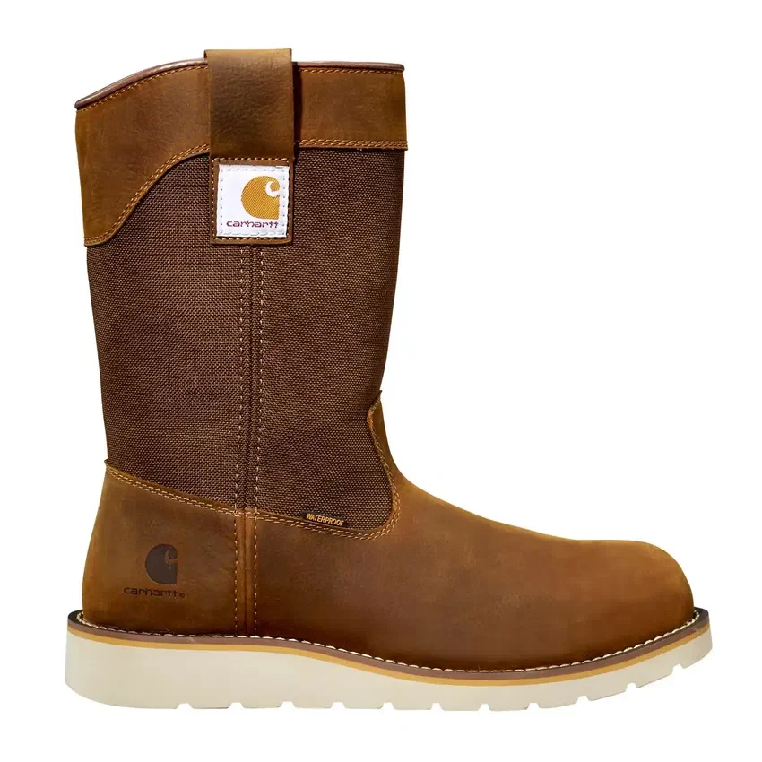 Waterdichte 10" Wellington-laars met stalen neus en sleehak
