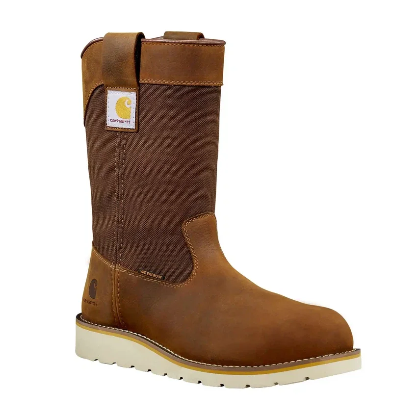 Waterdichte 10" Wellington-laars met stalen neus en sleehak