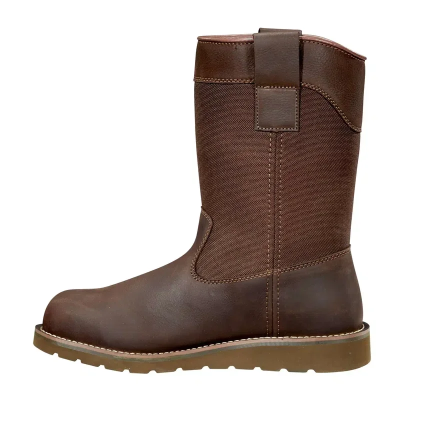 Waterdichte 10" Wellington-laars met stalen neus en sleehak